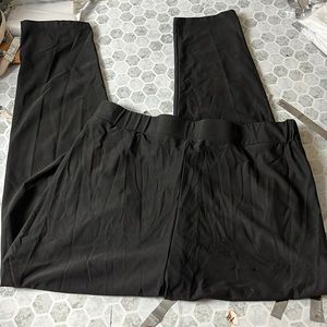 Shein 0XL Elastic Waist Skinny High Rise Black Pull On Pants